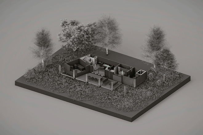Villa Serrana — El proyecto armándose por partes